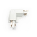 L-joint for recessed three-phase rail - 90º - LEFT