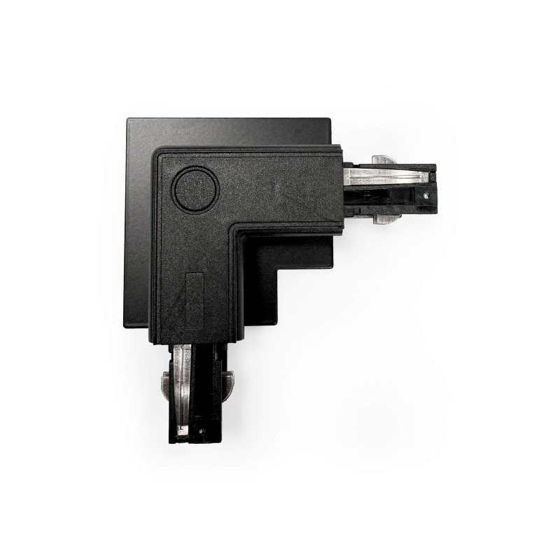 L-joint for recessed three-phase rail - 90º - LEFT
