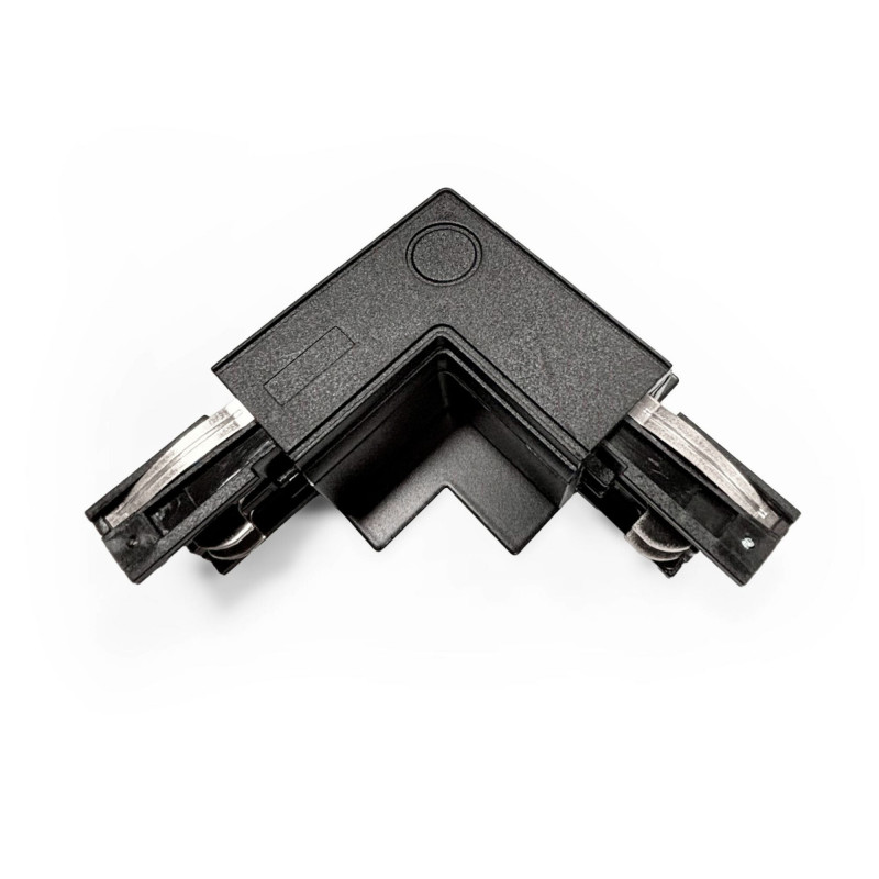 L-joint for recessed three-phase rail - 90º - LEFT