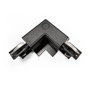L-joint for recessed three-phase rail - 90º - LEFT