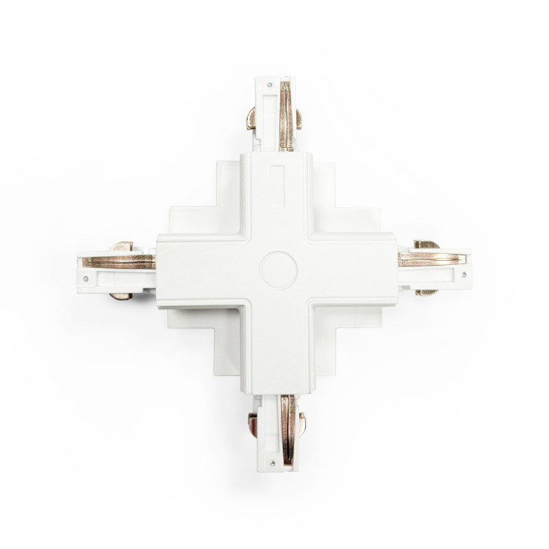 Rigid X-joint for embedded three-phase track