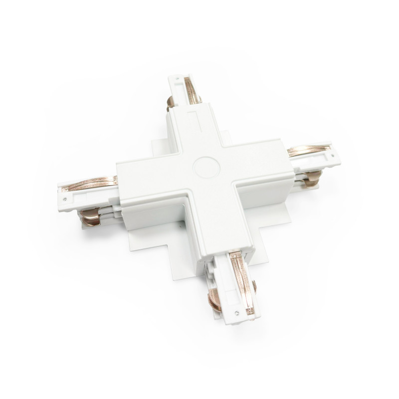 Rigid X-joint for embedded three-phase track