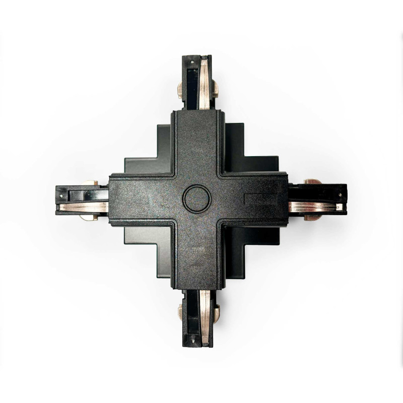 Rigid X-joint for embedded three-phase track