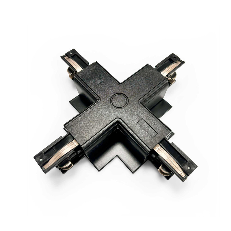 Rigid X-joint for embedded three-phase track