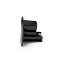End cap for recessed three-phase rail