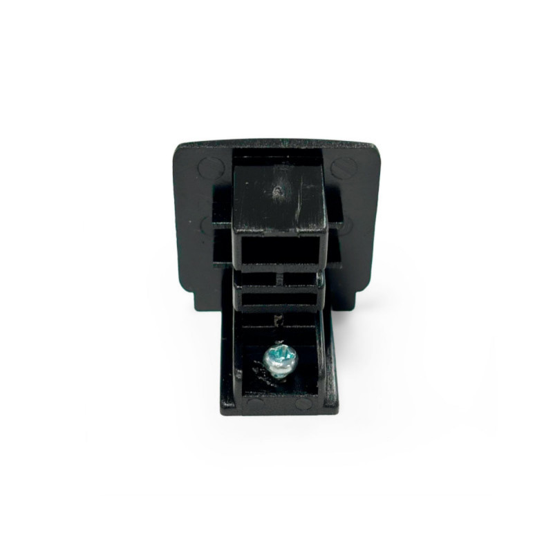 End cap for recessed three-phase rail