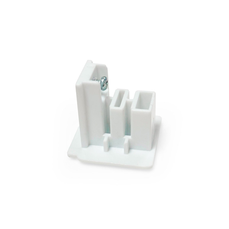 End cap for recessed three-phase rail