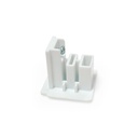 End cap for recessed three-phase rail