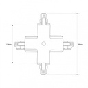 Rigid X-joint for three-phase surface rail