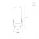 Aplique empotrable "Romi" con zoom - chip OSRAM - 2700K - 7W - corte Ø 35mm