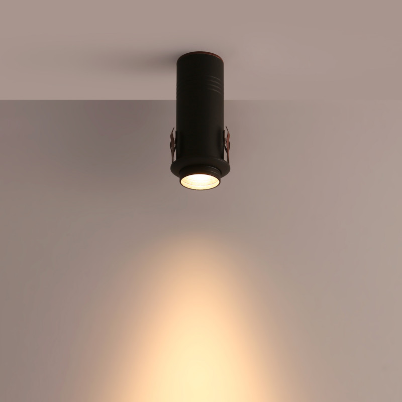 Aplique empotrable "Romi" con zoom - chip OSRAM - 2700K - 7W - corte Ø 35mm