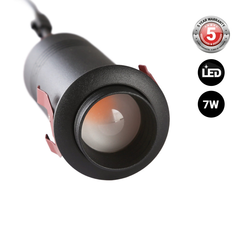 Aplique empotrable "Romi" con zoom - chip OSRAM - 2700K - 7W - corte Ø 35mm