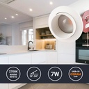 Aplique empotrable "Romi" con zoom - chip OSRAM - 2700K - 7W - corte Ø 35mm