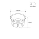 LED Downlight - 20W - CCT - OSRAM Chip - Cutout Ø110mm