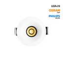 Downlight LED exterior 6W - CCT - Chip OSRAM - Driver PHILIPS - Corte Ø 55mm - IP54