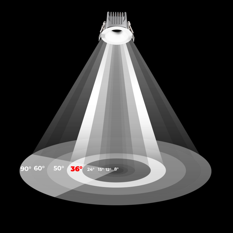 Downlight LED exterior 6W - CCT - Chip OSRAM - Driver PHILIPS - Corte Ø 55mm - IP54
