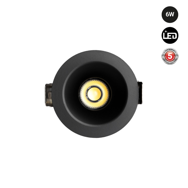 Downlight LED exterior 6W - CCT - Chip OSRAM - Driver PHILIPS - Corte Ø 55mm - IP54