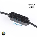Downlight LED exterior 6W - CCT - Chip OSRAM - Driver PHILIPS - Corte Ø 55mm - IP54