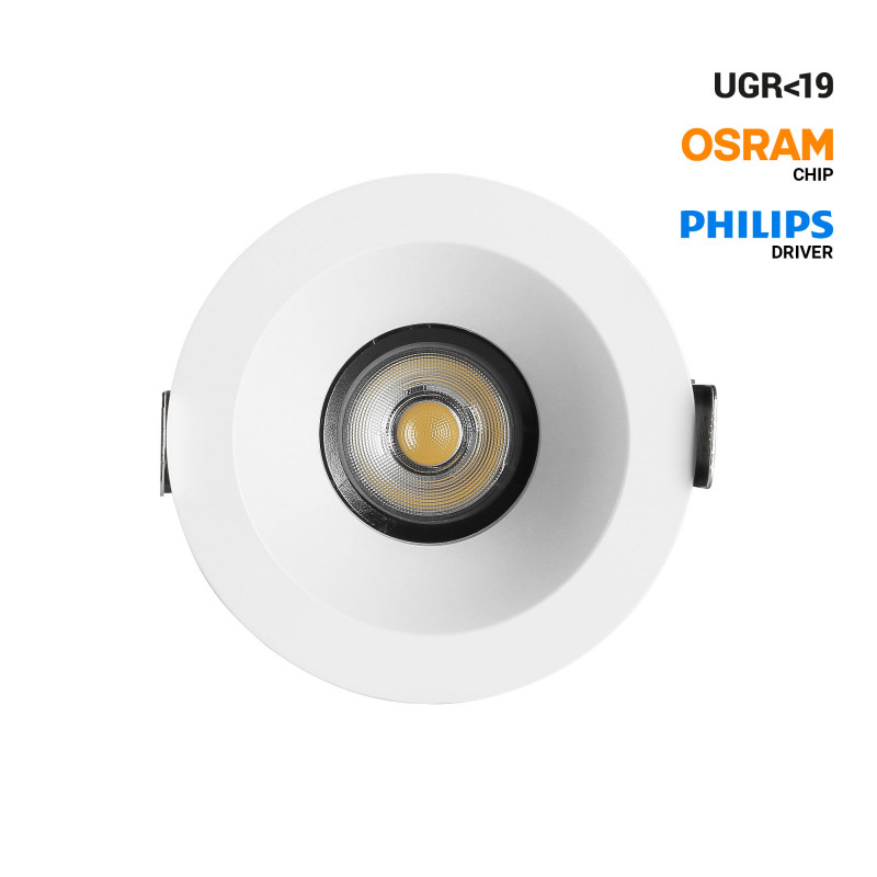 Downlight LED exterior 12W - CCT - Chip OSRAM - Driver PHILIPS - Corte Ø 75mm - IP54