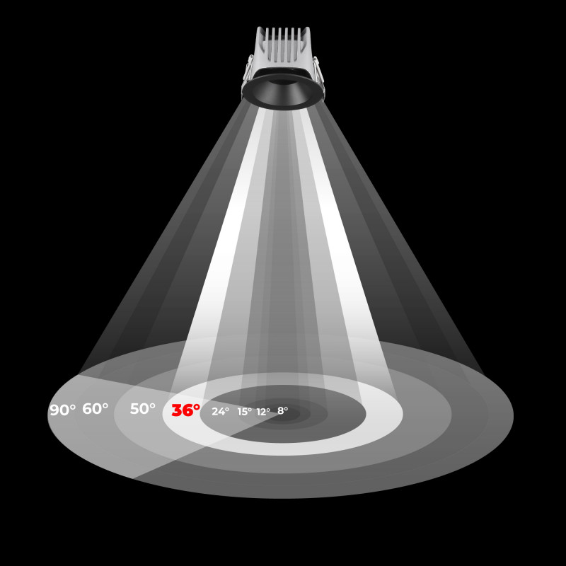 Downlight LED exterior 12W - CCT - Chip OSRAM - Driver PHILIPS - Corte Ø 75mm - IP54