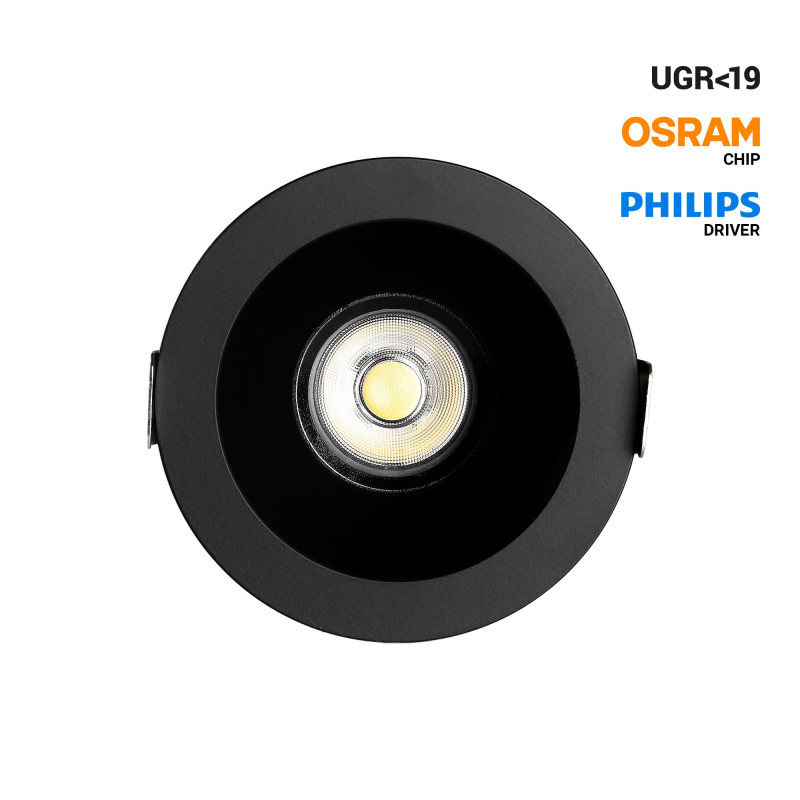 Downlight LED exterior 12W - CCT - Chip OSRAM - Driver PHILIPS - Corte Ø 75mm - IP54