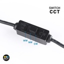 Downlight LED exterior 12W - CCT - Chip OSRAM - Driver PHILIPS - Corte Ø 75mm - IP54