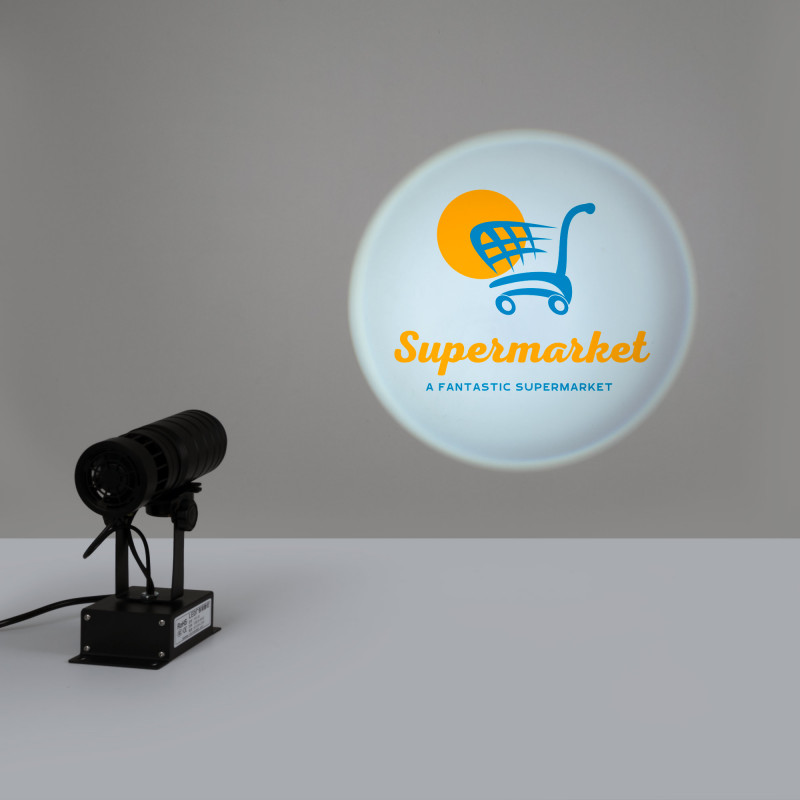 Rotating LED GOBO Projector 35W - Indoor - 18° Optics - IP20