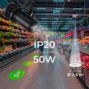 Rotating LED GOBO Projector 50W - Indoor - 18° Optics - IP20