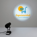 Rotating LED GOBO Projector 50W - Indoor - 18° Optics - IP20