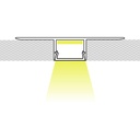 Profile for LED Strip - Recessed / Trimless - 11x20mm - With diffuser - 2 meters