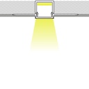 Profile for LED Strip - Recessed / Trimless - 9x15mm - With diffuser - 2 meters