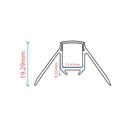Profile for LED Strip - Recessed / Trimless for Outer Corner - With diffuser - 2 meters