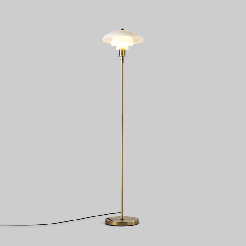 Design floor lamp "Marshal" - Glass shade - E27