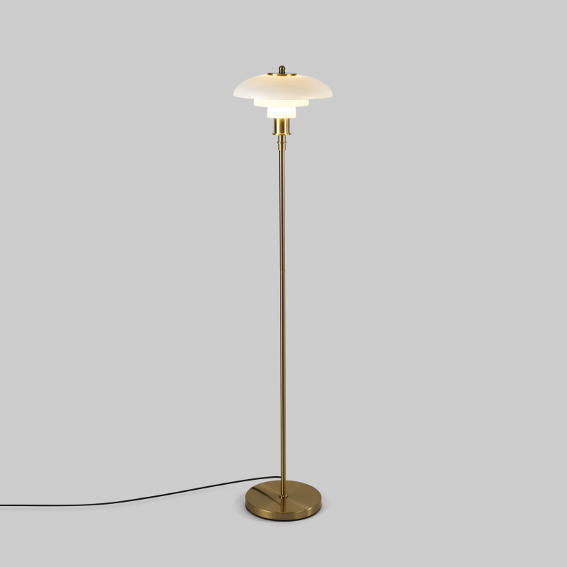 Design floor lamp "Marshal" - Glass shade - E27