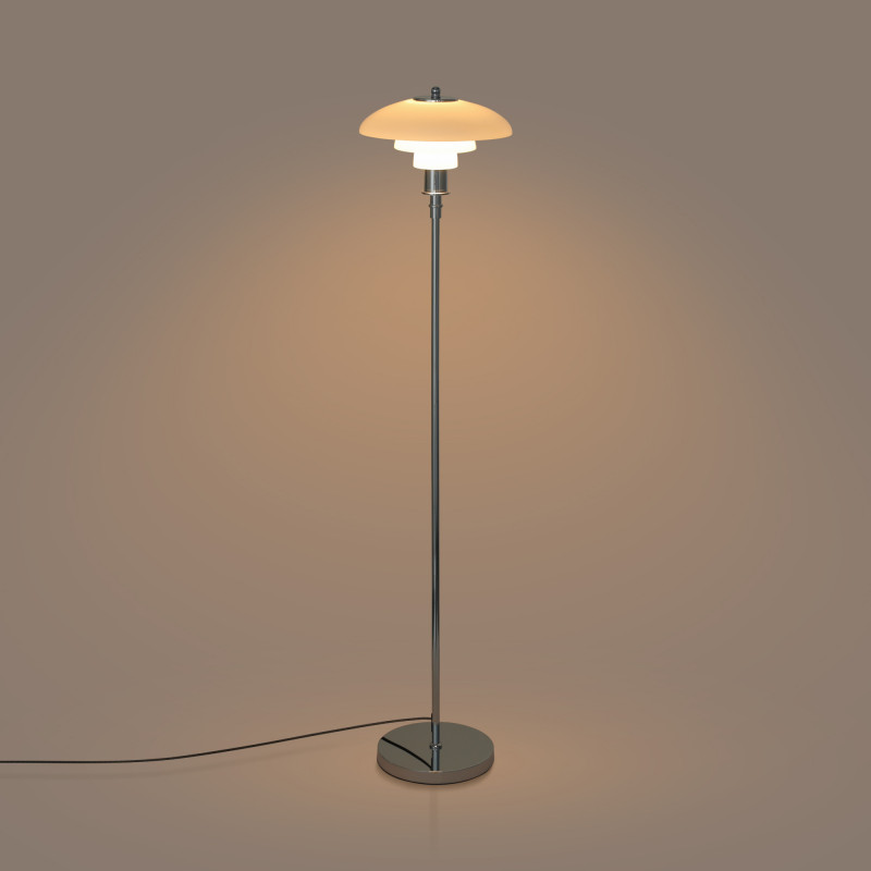 Design floor lamp "Marshal" - Glass shade - E27