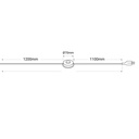 Design floor lamp "Marshal" - Glass shade - E27