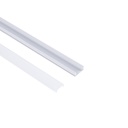 Profile for LED Strip - Surface Mounted - 17x8mm - Complete kit - 1 meter