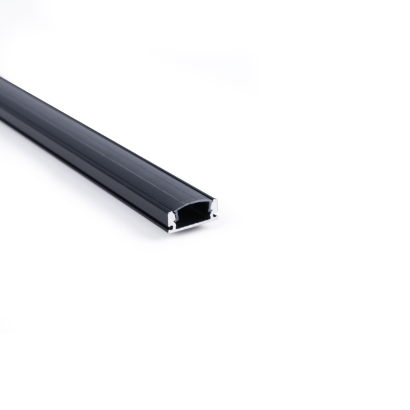Profile for LED Strip - Surface Mounted - 17x8mm - Complete kit - 1 meter
