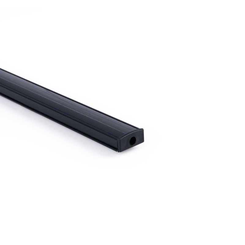 Profile for LED Strip - Surface Mounted - 17x8mm - Complete kit - 1 meter