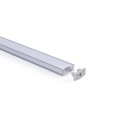 Profile for LED Strip - Surface Mounted - 17x8mm - Complete kit - 1 meter