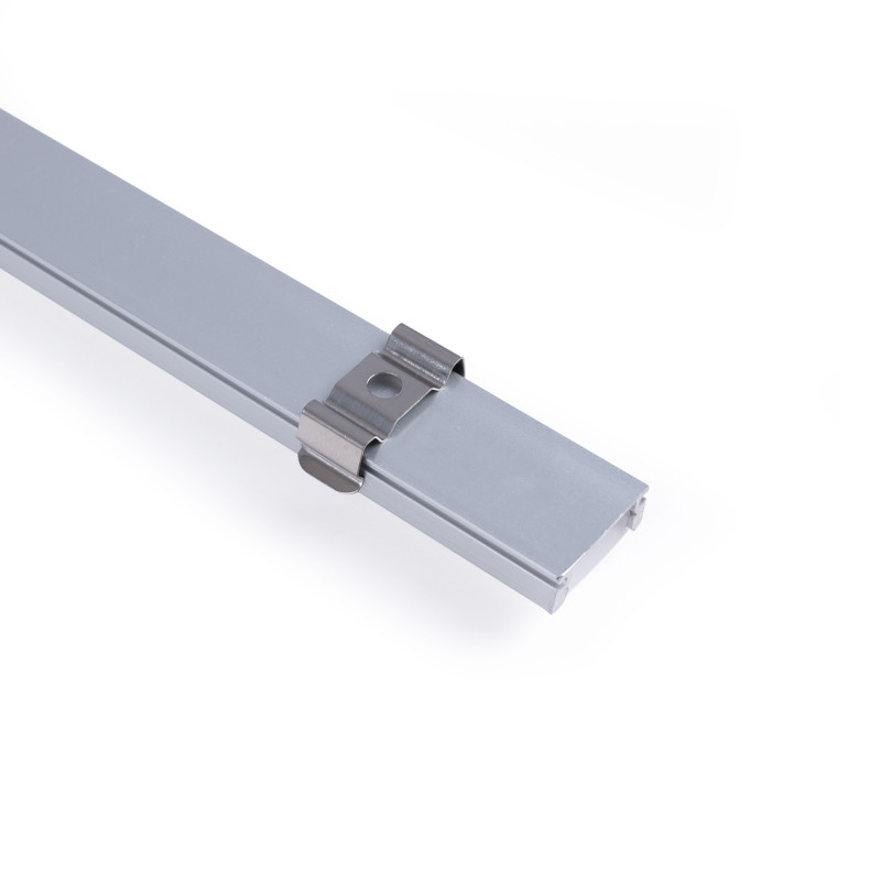 Profile for LED Strip - Surface Mounted - 17x8mm - Complete kit - 1 meter