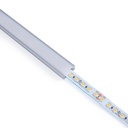 Profile for LED Strip - Surface Mounted - 17x8mm - Complete kit - 1 meter
