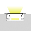 Perfil tira LED de suelo - 27x10mm - Con difusor - 2 metros