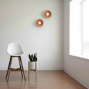 Wooden design wall light "RIANNE" - G9 - Ø28cm