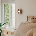 Wooden design wall light "RIANNE" - G9 - Ø28cm