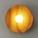 Wooden design wall light "RIANNE" - G9 - Ø28cm