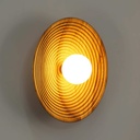 Wooden design wall light "RIANNE" - G9 - Ø28cm