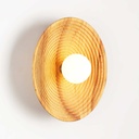 Wooden design wall light "RIANNE" - G9 - Ø28cm