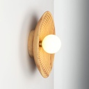 Wooden design wall light "RIANNE" - G9 - Ø28cm