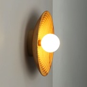Wooden design wall light "RIANNE" - G9 - Ø28cm